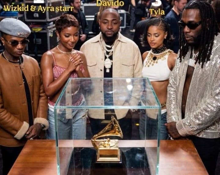 Burna Boy, Davido, Wizkid, Ayra Starr, Tyla Battle for Grammy